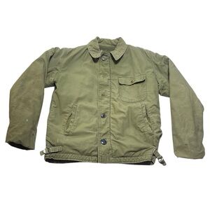 Vintage US Military Green Lined Cold Weather Coat Jacket Hunting Outdoors